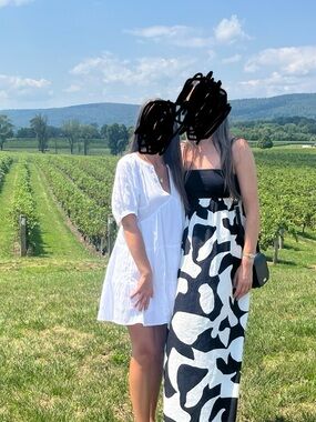 Abercrombie & Fitch Black and White maxi dress